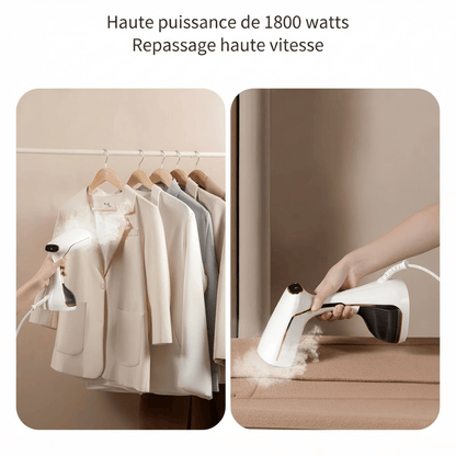 Défroisseur vapeur portable : vos vêtements impeccables en 15s