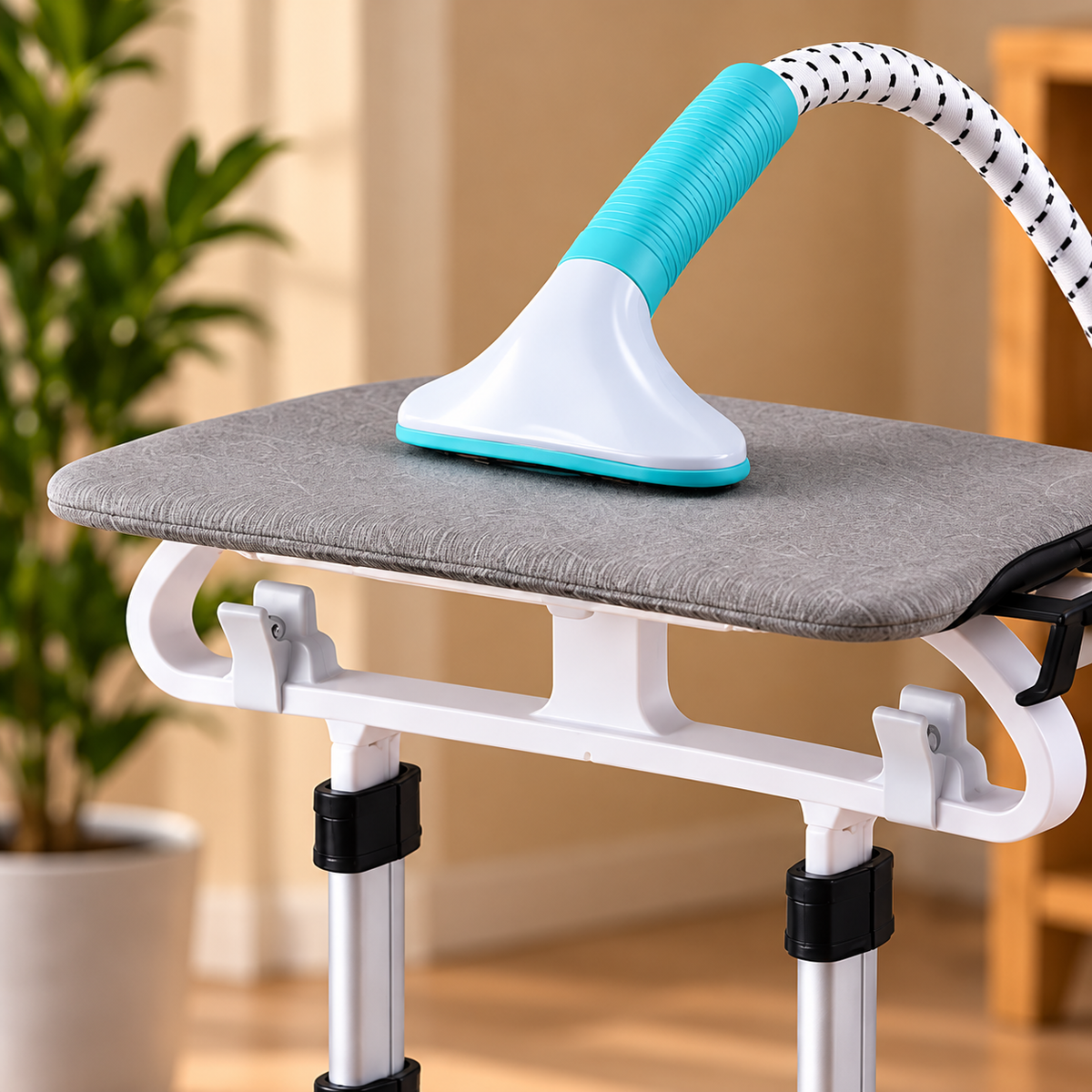 Défroisseur vapeur sur pied 2-en-1 avec planche intégrée, 2000w