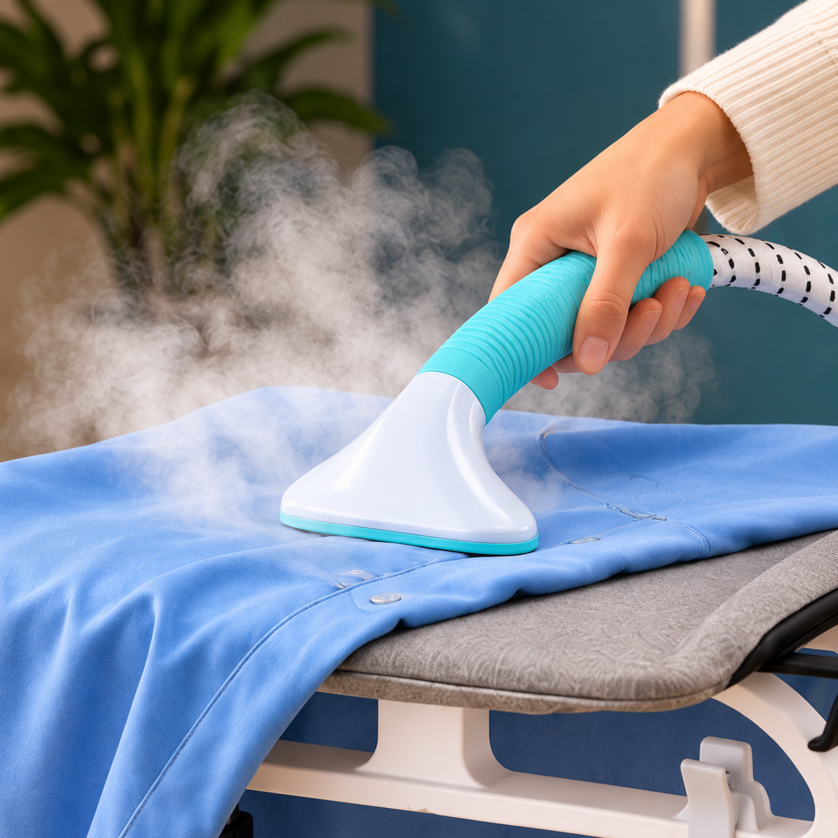 Défroisseur vapeur sur pied 2-en-1 avec planche intégrée, 2000w