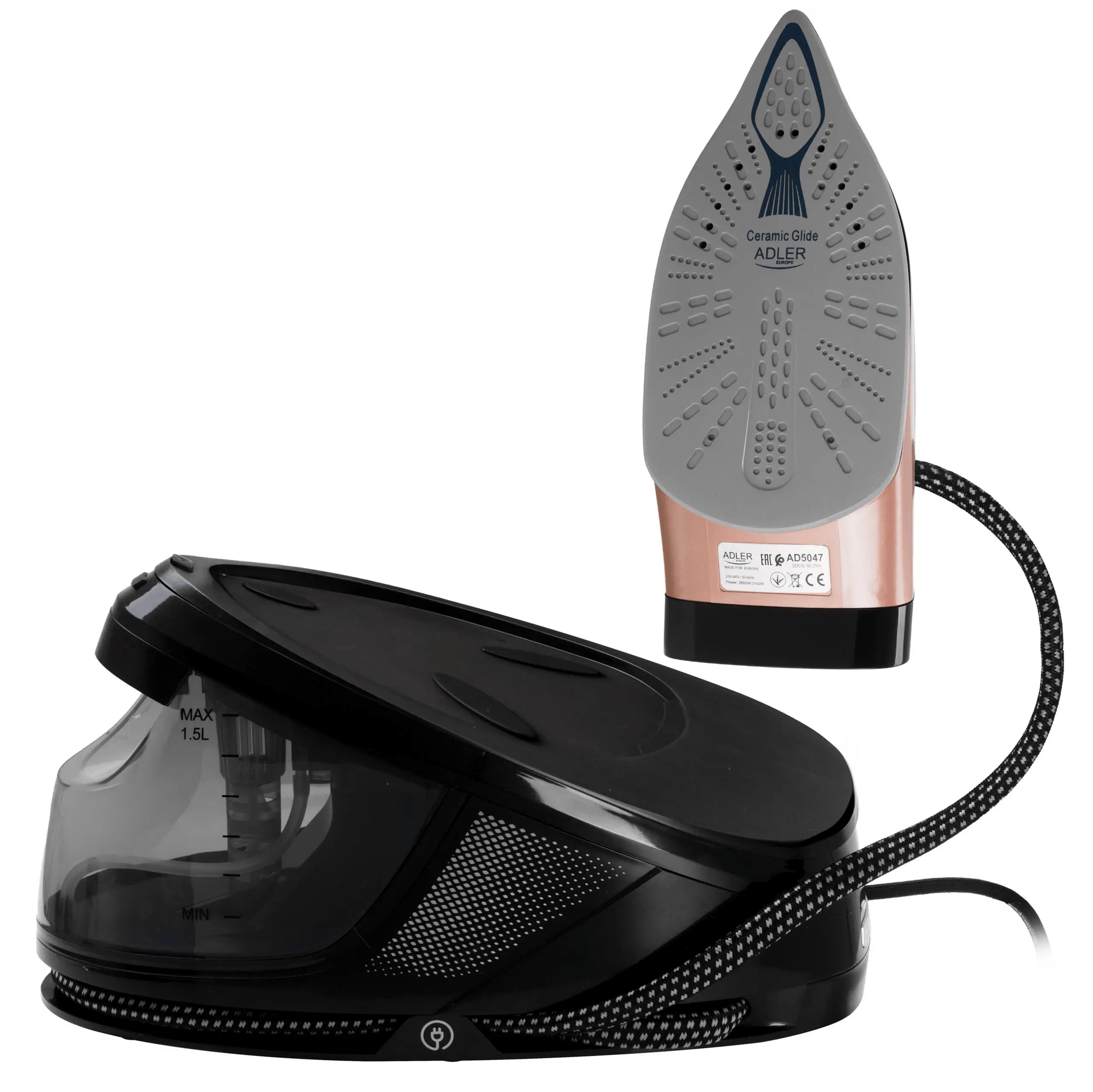 Centrale vapeur 8 bars Adler : repassage ultra rapide et pro