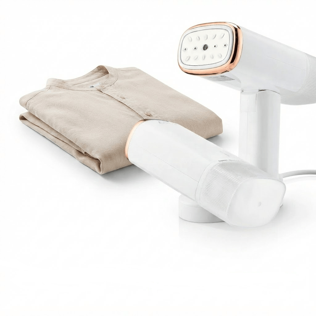 Défroisseur vapeur portable : Vêtements impeccables en 40s