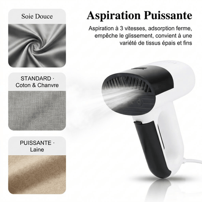 Défroisseur vapeur portable : linge impeccable en un seul geste