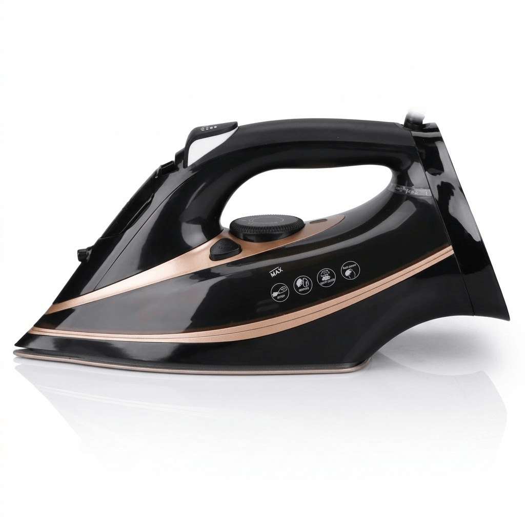 Fer à repasser vapeur puissant 2600W : linge lisse et rapide