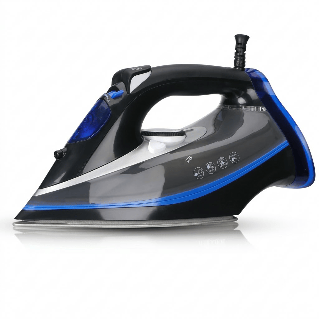 Fer à repasser vapeur puissant 2600W : linge lisse et rapide