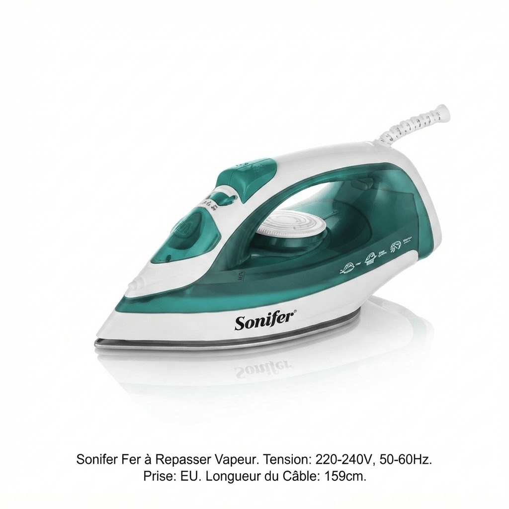 Fer à repasser vapeur Sonifer : Vêtements impeccables, 1600W